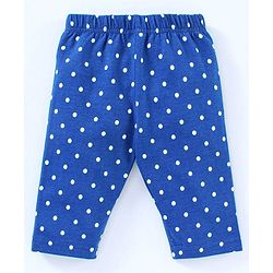 Babyhug Three Fourth Leggings Pack of 2 - Blue Pink