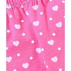 Babyhug Three Fourth Leggings Pack of 2 - Blue Pink