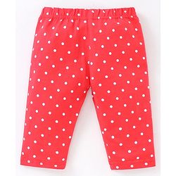 Babyhug Three Fourth Leggings Pack of 2 - Blue Red
