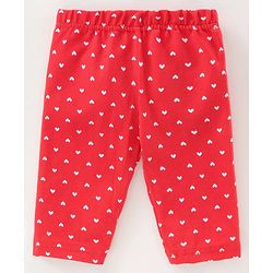 Babyhug Three Fourth Leggings Pack of 2 - Red Navy
