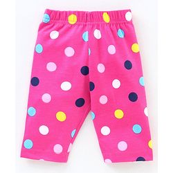 Babyhug Three Fourth Leggings Pack of 2 - Navy Blue Pink