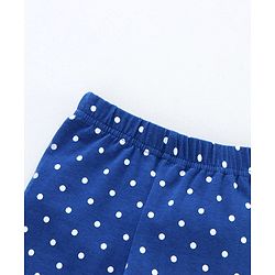 Babyhug Three Fourth Leggings Pack of 2 - Navy Blue Pink