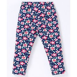 Babyhug Full Length Printed Leggings - Blue