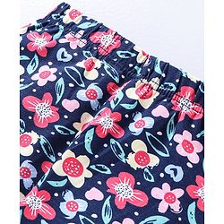 Babyhug Full Length Printed Leggings - Blue