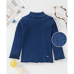 Babyhug Winter Wear Full Sleeves Top - Navy Blue