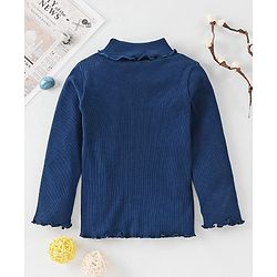 Babyhug Winter Wear Full Sleeves Top - Navy Blue