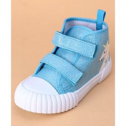 Cute Walk by Babyhug Casual Shoes Unicorn Embroidery - Blue