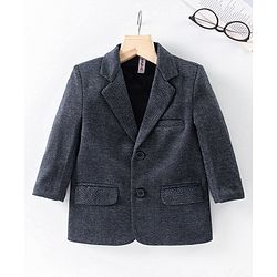 Babyhug Full Sleeves Blazer - Black