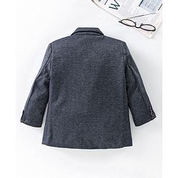 Babyhug Full Sleeves Blazer - Black