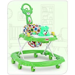Babyhug Walker Bear Face - Green (Seat Print & Color May Vary)