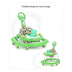Babyhug Walker Bear Face - Green (Seat Print & Color May Vary)