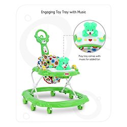 Babyhug Walker Bear Face - Green (Seat Print & Color May Vary)