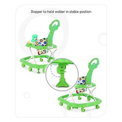 Babyhug Walker Bear Face - Green (Seat Print & Color May Vary)