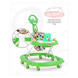 Babyhug Walker Bear Face - Green (Seat Print & Color May Vary)