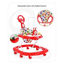 Babyhug Walker Bear Face - Red (Seat Print & Color May Vary)