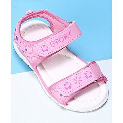Cute Walk by Babyhug Sandals Floral Print - Pink Purple