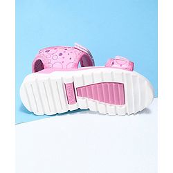 Cute Walk by Babyhug Sandals Floral Print - Pink Purple