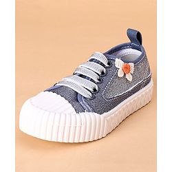 Cute Walk by Babyhug Casual Shoes With Lace - Blue