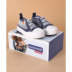 Cute Walk by Babyhug Casual Shoes With Lace - Blue