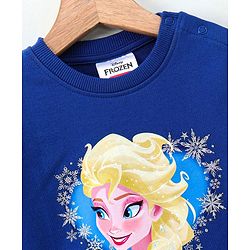 Babyhug Full Sleeve Sweatshirt Frozen Print - Blue