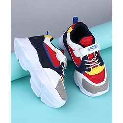 Cute Walk by Babyhug Sports Shoes - Red Yellow