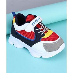 Cute Walk by Babyhug Sports Shoes - Red Yellow