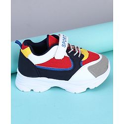 Cute Walk by Babyhug Sports Shoes - Red Yellow