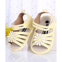 Cute Walk by Babyhug Booties YELLOW 13 (6-9M)Unisex