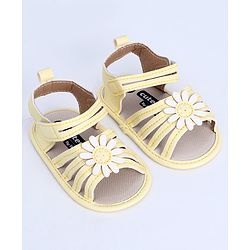 Cute Walk by Babyhug Booties YELLOW 13 (6-9M)Unisex