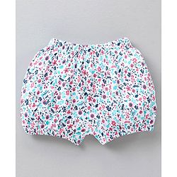 Babyhug Cotton Bloomers Striped & Printed Pack of 3 - Multicolour