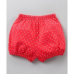 Babyhug Cotton Bloomers Polka Dot & Printed Pack of 3 - Multicolour