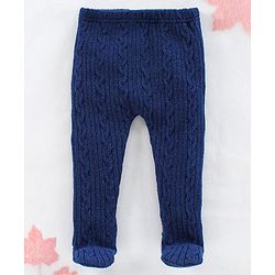 Babyhug Footed Bootie leggings - Blue