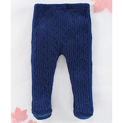 Babyhug Footed Bootie leggings - Blue