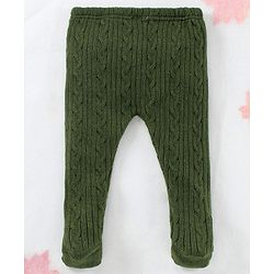 Babyhug Footed Bootie leggings - Green