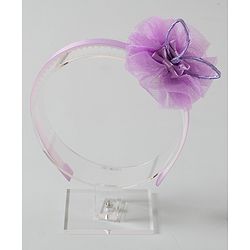 Babyhug Hair Band Bow Applique - Purple