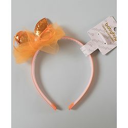 Babyhug Hair Band Bow Applique - Orange