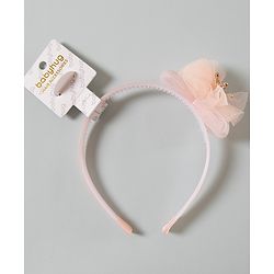 Babyhug Hair Band Crown Applique - Peach