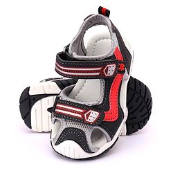 Cute Walk by Babyhug Sandals -  Black Red