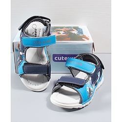 Cute Walk by Babyhug Sandals - Blue Grey