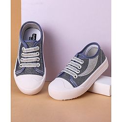 Cute Walk by Babyhug Casual Shoes Bow Applique - Grey