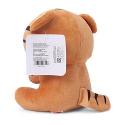 Babyhug Baby Tiger Soft Toy for Kids|Huggable Cuddle Buddy|Encourages Imagination, Sensory & Emotional Development|Lightweight Travel Companion|BIS Certified|Height-21cm|Brown