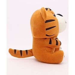 Babyhug Baby Tiger Soft Toy for Kids|Huggable Cuddle Buddy|Encourages Imagination, Sensory & Emotional Development|Lightweight Travel Companion|BIS Certified|Height-21cm|Brown