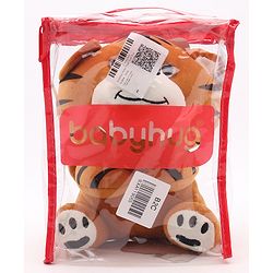 Babyhug Baby Tiger Soft Toy for Kids|Huggable Cuddle Buddy|Encourages Imagination, Sensory & Emotional Development|Lightweight Travel Companion|BIS Certified|Height-21cm|Brown
