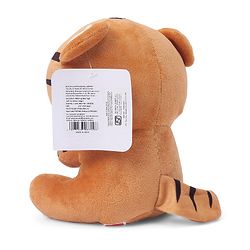 Babyhug Baby Tiger Soft Toy for Kids|Huggable Cuddle Buddy|Encourages Imagination, Sensory & Emotional Development|Lightweight Travel Companion|BIS Certified|Height-21cm|Brown