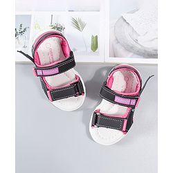 Cute Walk by Babyhug Sandals - Black