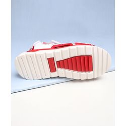 Cute Walk by Babyhug Sandals - Red White