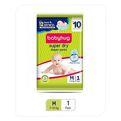 Babyhug Super Dry Pant Style Diaper Small (S) Size - 4 Pieces