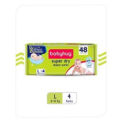 Babyhug Super Dry Pant Style Diaper Small (S) Size - 4 Pieces