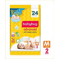 Babyhug Advanced Pant Style Diapers New Born (NB) Size - 2 Pieces