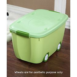 Babyhug Compact Multipurpose Storage Box with Wheels - Green